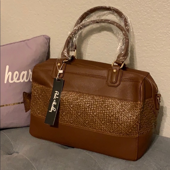 1 LEFT💕Two-Tone Brown Satchel 💕 - Picture 4 of 7
